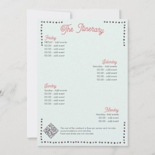 Lucky In Love Las Vegas Casino Moderne Bachelorett Kaart (Achterkant)