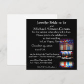 Lucky in Love Las Vegas Casino Wedding Kaart (Voorkant / Achterkant)