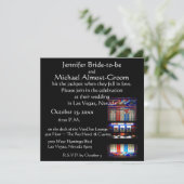 Lucky in Love Las Vegas Casino Wedding Kaart (Staand voorkant)