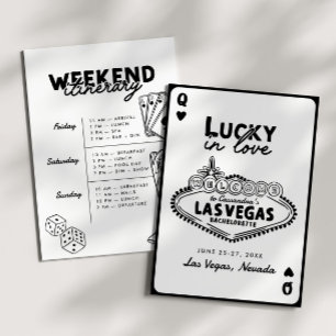 Lucky in Love Las Vegas Girls' Trip Bachelorette Kaart