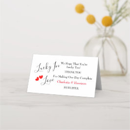 Lucky In Love Loterij Ticket Houder Plaatskaartje