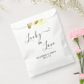 Lucky in Love Lottery Scratcher Wedding Favor Bedankzakje (Gezegeld)