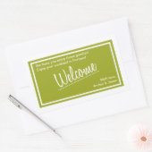 Lucky In Love - Out of Town Bag Sticker - Olive (Envelop)