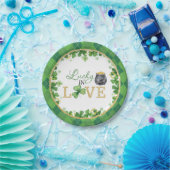 Lucky in Love Paper-Borden Papieren Bordje (Feest)