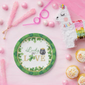 Lucky in Love Paper-Borden Papieren Bordje (Feest)