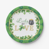 Lucky in Love Paper-Borden Papieren Bordje (Voorkant)