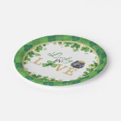 Lucky in Love Paper-Borden Papieren Bordje (Gekanteld)