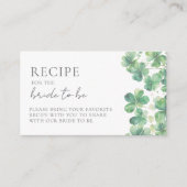 Lucky In Love Recept Klaver Vrijgezellenfeest Informatiekaartje (Voorkant)