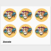 Lucky in Love Ronde Sticker (Vel)