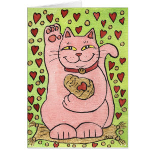 Lucky in Love: Roze Neko met hart