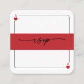 Lucky in Love RSVP QR Code Enclosure Card Informatiekaartje (Voorkant)