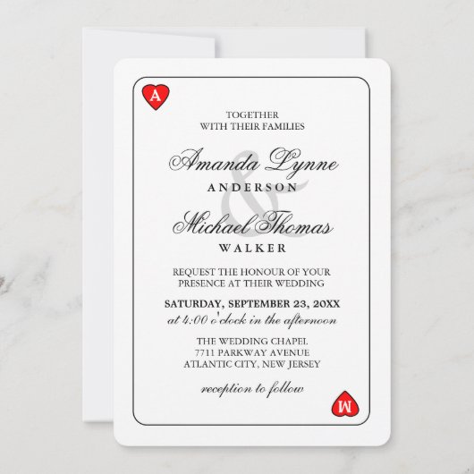 Lucky in Love - Samen met - Uitnodiging voor bruil (Achterkant)