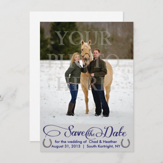 Lucky in Love Save The Date (Voorkant / Achterkant)