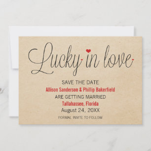 Lucky in Love Save the Date, Red Kaart