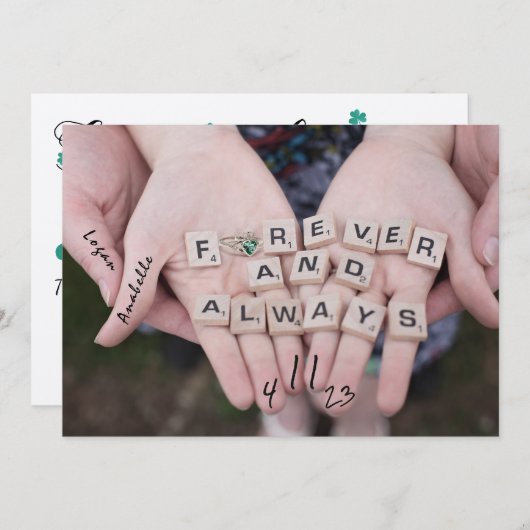 Lucky in Love Save the Dates Save the Date (Voorkant / Achterkant)