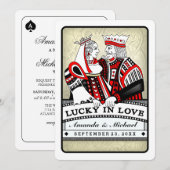 Lucky in Love - Schoppen Spades Spelen Kaart Wed I (Voorkant / Achterkant)
