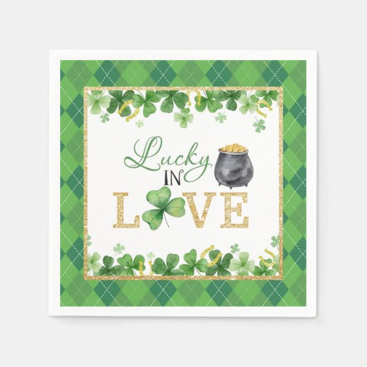 Lucky In Love Servetten (Voorkant)