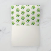 Lucky In Love Shamrock Bruiloftsfeest Bedankkaart (Binnen)