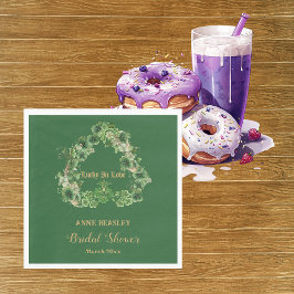 Lucky in Love Shamrock Green Gold Vrijgezellenfees Servet