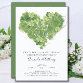 Lucky in Love Shamrock Heart Jubileum Kaart
