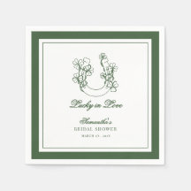 Lucky in Love Shamrock Horseshoe Bridal Shower