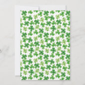 Lucky in Love Shamrock Jubileum Invitation Kaart (Achterkant)