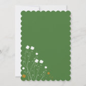 Lucky in Love Shamrock Wildflower Vrijgezellenfees Kaart (Achterkant)