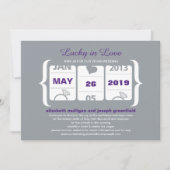 Lucky in Love Slot Machine Weddenschap Kaart (Voorkant)