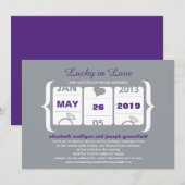 Lucky in Love Slot Machine Weddenschap Kaart (Voorkant / Achterkant)