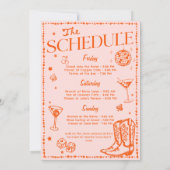 Lucky In Love Spelen Kaart Bachelorette Weekend (Achterkant)