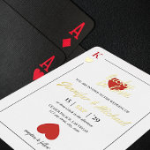 Lucky in Love Spelen Kaart Las Vegas Wedding Gold