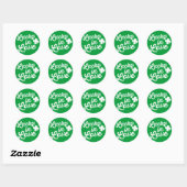 Lucky in Love St. Paddy's Day Ronde Sticker (Vel)