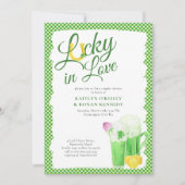 Lucky in Love St Patricks Couples Shower Kaart (Voorkant)