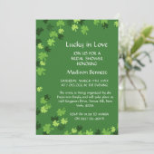 Lucky In Love St. Patrick's Day BABYShower KAART (Staand voorkant)