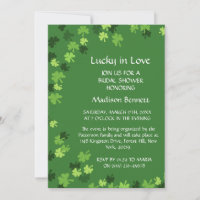 Lucky In Love St. Patrick's Day BABYShower KAART