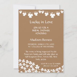 Lucky In Love St. Patrick's Day BABYShower KAART