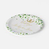 Lucky In Love St. Patrick's Day Bruidsbruiloft Papieren Bordje (Gekanteld)