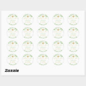 Lucky In Love St. Patrick's Day Bruidsbruiloft Ronde Sticker (Vel)