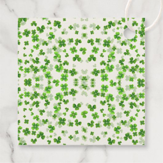 Lucky In Love St. Patrick's Day Bruidsfeest Bedankjes Labels (Achterkant)