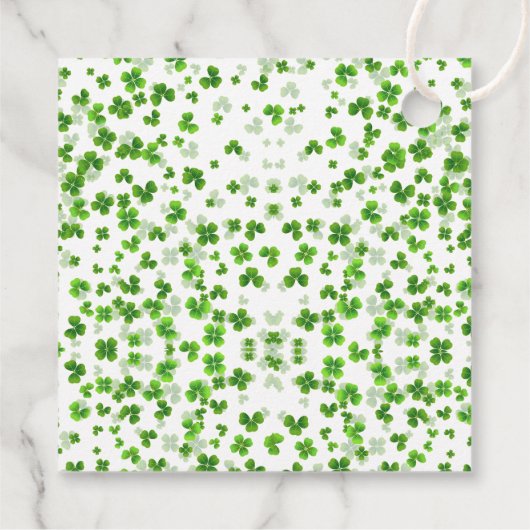 Lucky In Love St. Patrick's Day Bruidsfeest Bedankjes Labels (Achterkant)