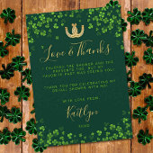 Lucky In Love St. Patrick's Day Bruidsfeest Bedankkaart