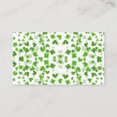 Lucky In Love St. Patrick's Day Bruidsfeest Borrel Informatiekaartje (Achterkant)