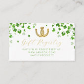 Lucky In Love St. Patrick's Day Bruidsfeest Borrel Informatiekaartje (Voorkant)