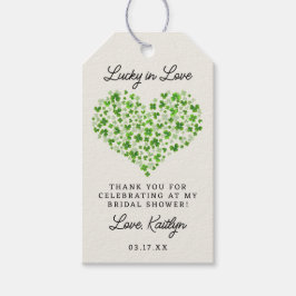 Lucky In Love St. Patrick's Day Bruidsfeest Cadeaulabel