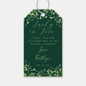 Lucky In Love St. Patrick's Day Bruidsfeest Cadeaulabel (Voorkant)