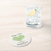 Lucky In Love St. Patrick's Day Bruidsfeest Ronde Kartonnen Onderzetter (Insitu)