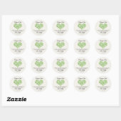 Lucky In Love St. Patrick's Day Bruidsfeest Ronde Sticker (Vel)