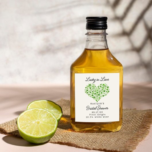 Lucky In Love St. Patrick's Day Bruidsfeest Wijn Etiket