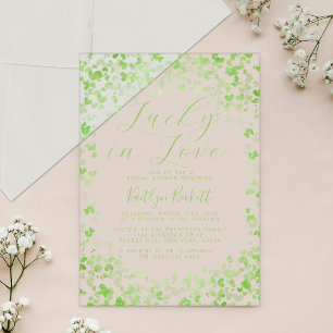 Lucky In Love St. Patrick's Day Vrijgezellenfeest Acryl Uitnodigingen