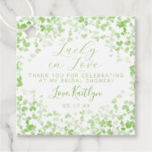 Lucky In Love St. Patrick's Day Vrijgezellenfeest Bedankjes Labels (Voorkant)